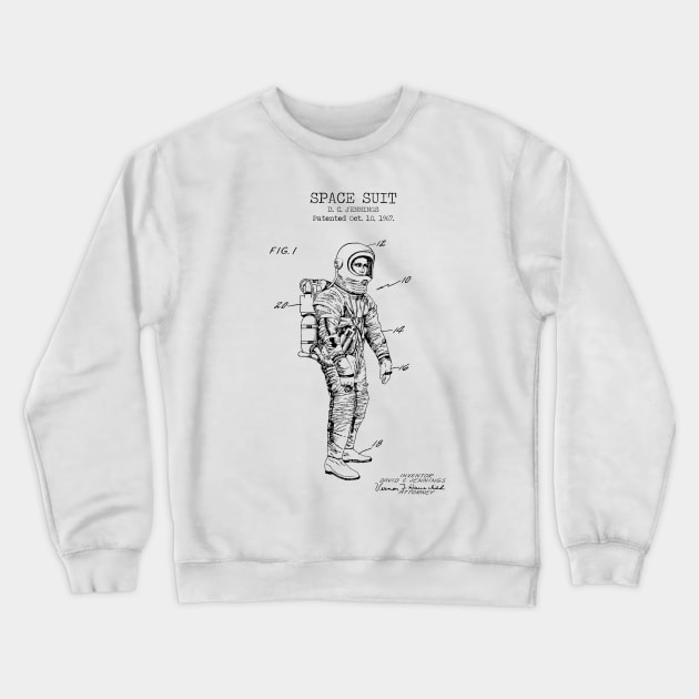 SPACE SUIT Crewneck Sweatshirt by Dennson Creative